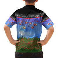 German Shepherd Christmas Hawaiian Shirt with Santa Sleigh and Holiday Ornament Design - Wonder Print Shop