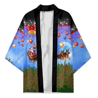 German Shepherd Christmas Kimono with Santa Sleigh and Holiday Ornament Design - Wonder Print Shop