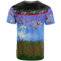 German Shepherd Christmas T Shirt with Santa Sleigh and Holiday Ornament Design - Wonder Print Shop