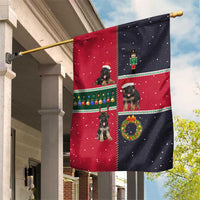 German Shepherd Puppy Christmas Garden Flag with Ornaments Wreath and Nutcracker Design - Wonder Print Shop