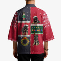 German Shepherd Puppy Christmas Kimono with Ornaments Wreath and Nutcracker Design - Wonder Print Shop