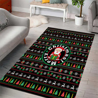 Gift For Merry Christmas Area Rug with Santa Claus and Holiday Icons Pattern - Wonder Print Shop