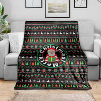Gift For Merry Christmas Blanket with Santa Claus and Holiday Icons Pattern - Wonder Print Shop