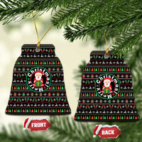 Gift For Merry Christmas Ceramic Ornament with Santa Claus and Holiday Icons Pattern - Wonder Print Shop