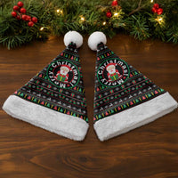 Gift For Merry Christmas Santa Hat with Santa Claus and Holiday Icons Pattern - Wonder Print Shop