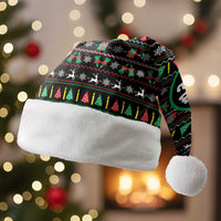 Gift For Merry Christmas Santa Hat with Santa Claus and Holiday Icons Pattern - Wonder Print Shop