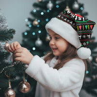 Gift For Merry Christmas Santa Hat with Santa Claus and Holiday Icons Pattern - Wonder Print Shop