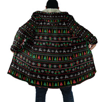 Gift For Merry Christmas Cloak with Santa Claus and Holiday Icons Pattern - Wonder Print Shop