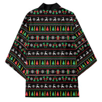 Gift For Merry Christmas Kimono with Santa Claus and Holiday Icons Pattern - Wonder Print Shop