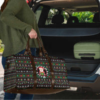 Gift For Merry Christmas Travel Bag with Santa Claus and Holiday Icons Pattern - Wonder Print Shop