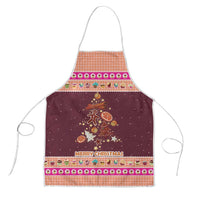 Christmas Cookie Apron with Gingerbread Tree Candy Ornaments and Sweet Treat Pattern - Wonder Print Shop