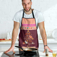 Christmas Cookie Apron with Gingerbread Tree Candy Ornaments and Sweet Treat Pattern - Wonder Print Shop