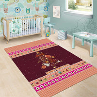 Christmas Cookie Area Rug with Gingerbread Tree Candy Ornaments and Sweet Treat Pattern - Wonder Print Shop