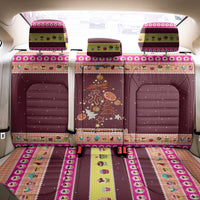 Christmas Cookie Back Car Seat Cover with Gingerbread Tree Candy Ornaments and Sweet Treat Pattern - Wonder Print Shop