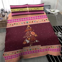 Christmas Cookie Bedding Set with Gingerbread Tree Candy Ornaments and Sweet Treat Pattern - Wonder Print Shop