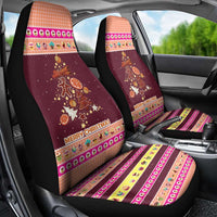 Christmas Cookie Car Seat Cover with Gingerbread Tree Candy Ornaments and Sweet Treat Pattern - Wonder Print Shop