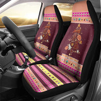 Christmas Cookie Car Seat Cover with Gingerbread Tree Candy Ornaments and Sweet Treat Pattern - Wonder Print Shop