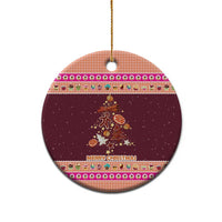 Christmas Cookie Ceramic Ornament with Gingerbread Tree Candy Ornaments and Sweet Treat Pattern - Wonder Print Shop