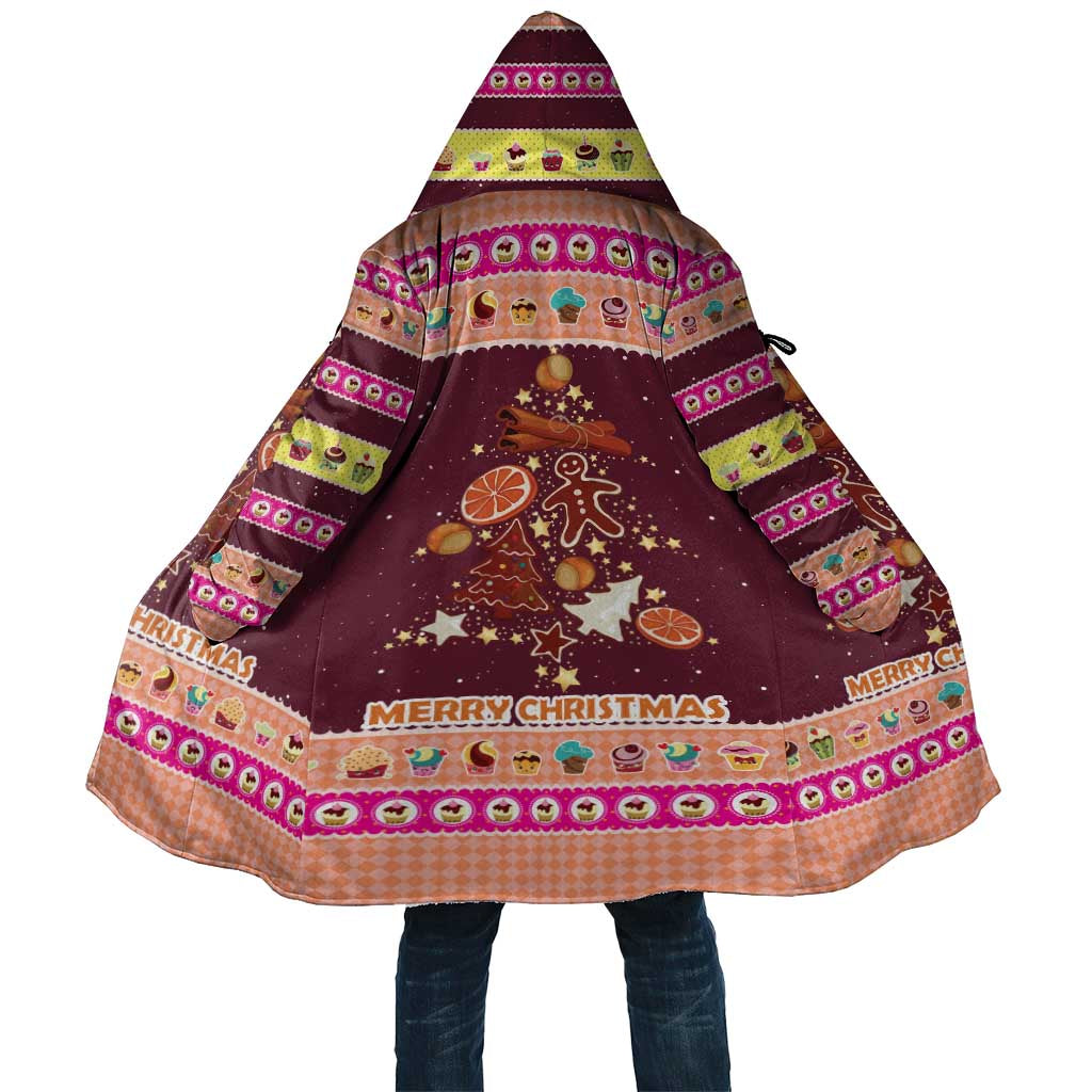 Christmas Cookie Cloak with Gingerbread Tree Candy Ornaments and Sweet Treat Pattern - Wonder Print Shop