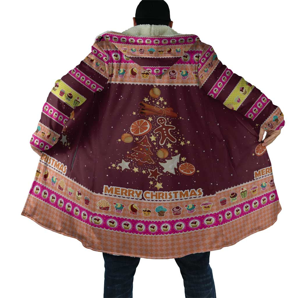 Christmas Cookie Cloak with Gingerbread Tree Candy Ornaments and Sweet Treat Pattern - Wonder Print Shop