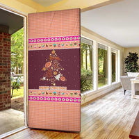Christmas Cookie Door Cover with Gingerbread Tree Candy Ornaments and Sweet Treat Pattern - Wonder Print Shop