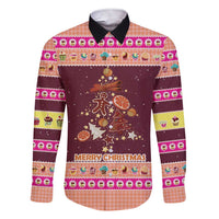 Christmas Cookie Family Matching Short Sleeve Bodycon Dress and Hawaiian Shirt with Gingerbread Tree Candy Ornaments and Sweet Treat Pattern - Wonder Print Shop