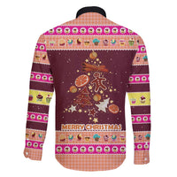 Christmas Cookie Family Matching Short Sleeve Bodycon Dress and Hawaiian Shirt with Gingerbread Tree Candy Ornaments and Sweet Treat Pattern - Wonder Print Shop