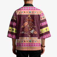 Christmas Cookie Kimono with Gingerbread Tree Candy Ornaments and Sweet Treat Pattern - Wonder Print Shop