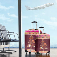 Christmas Cookie Luggage Cover with Gingerbread Tree Candy Ornaments and Sweet Treat Pattern - Wonder Print Shop