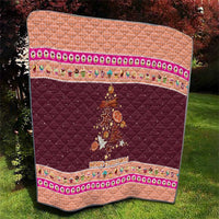 Christmas Cookie Quilt with Gingerbread Tree Candy Ornaments and Sweet Treat Pattern - Wonder Print Shop