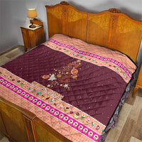 Christmas Cookie Quilt with Gingerbread Tree Candy Ornaments and Sweet Treat Pattern - Wonder Print Shop