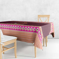 Christmas Cookie Tablecloth with Gingerbread Tree Candy Ornaments and Sweet Treat Pattern - Wonder Print Shop