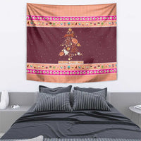 Christmas Cookie Tapestry with Gingerbread Tree Candy Ornaments and Sweet Treat Pattern - Wonder Print Shop