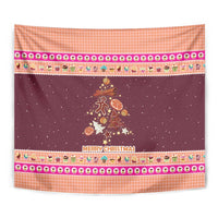 Christmas Cookie Tapestry with Gingerbread Tree Candy Ornaments and Sweet Treat Pattern - Wonder Print Shop