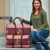 Christmas Cookie Travel Bag with Gingerbread Tree Candy Ornaments and Sweet Treat Pattern - Wonder Print Shop