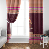 Christmas Cookie Window Curtain with Gingerbread Tree Candy Ornaments and Sweet Treat Pattern - Wonder Print Shop