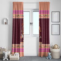 Christmas Cookie Window Curtain with Gingerbread Tree Candy Ornaments and Sweet Treat Pattern - Wonder Print Shop