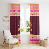 Christmas Cookie Window Curtain with Gingerbread Tree Candy Ornaments and Sweet Treat Pattern - Wonder Print Shop