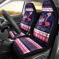 Flamingo I Am The Reason Santa Has A Naughty Christmas Car Seat Cover Xmas Holiday Patterns - Wonder Print Shop
