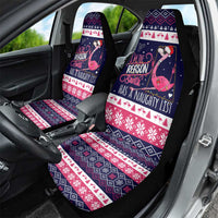 Flamingo I Am The Reason Santa Has A Naughty Christmas Car Seat Cover Xmas Holiday Patterns - Wonder Print Shop