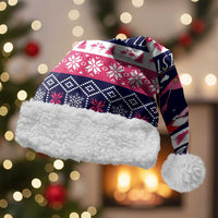 Flamingo I Am The Reason Santa Has A Naughty Christmas Santa Hat Xmas Holiday Patterns - Wonder Print Shop
