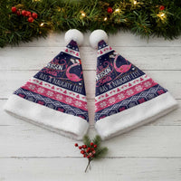 Flamingo I Am The Reason Santa Has A Naughty Christmas Santa Hat Xmas Holiday Patterns - Wonder Print Shop