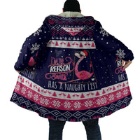 Flamingo I Am The Reason Santa Has A Naughty Christmas Cloak Xmas Holiday Patterns - Wonder Print Shop