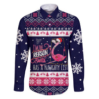 Flamingo I Am The Reason Santa Has A Naughty Christmas Family Matching Puletasi and Hawaiian Shirt Xmas Holiday Patterns - Wonder Print Shop