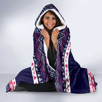 Flamingo I Am The Reason Santa Has A Naughty Christmas Hooded Blanket Xmas Holiday Patterns - Wonder Print Shop