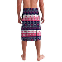 Flamingo I Am The Reason Santa Has A Naughty Christmas Lavalava Xmas Holiday Patterns - Wonder Print Shop