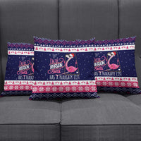 Flamingo I Am The Reason Santa Has A Naughty Christmas Pillow Cover Xmas Holiday Patterns - Wonder Print Shop