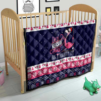 Flamingo I Am The Reason Santa Has A Naughty Christmas Quilt Xmas Holiday Patterns - Wonder Print Shop