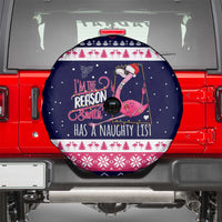 Flamingo I Am The Reason Santa Has A Naughty Christmas Spare Tire Cover Xmas Holiday Patterns - Wonder Print Shop