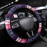 Flamingo I Am The Reason Santa Has A Naughty Christmas Steering Wheel Cover Xmas Holiday Patterns - Wonder Print Shop